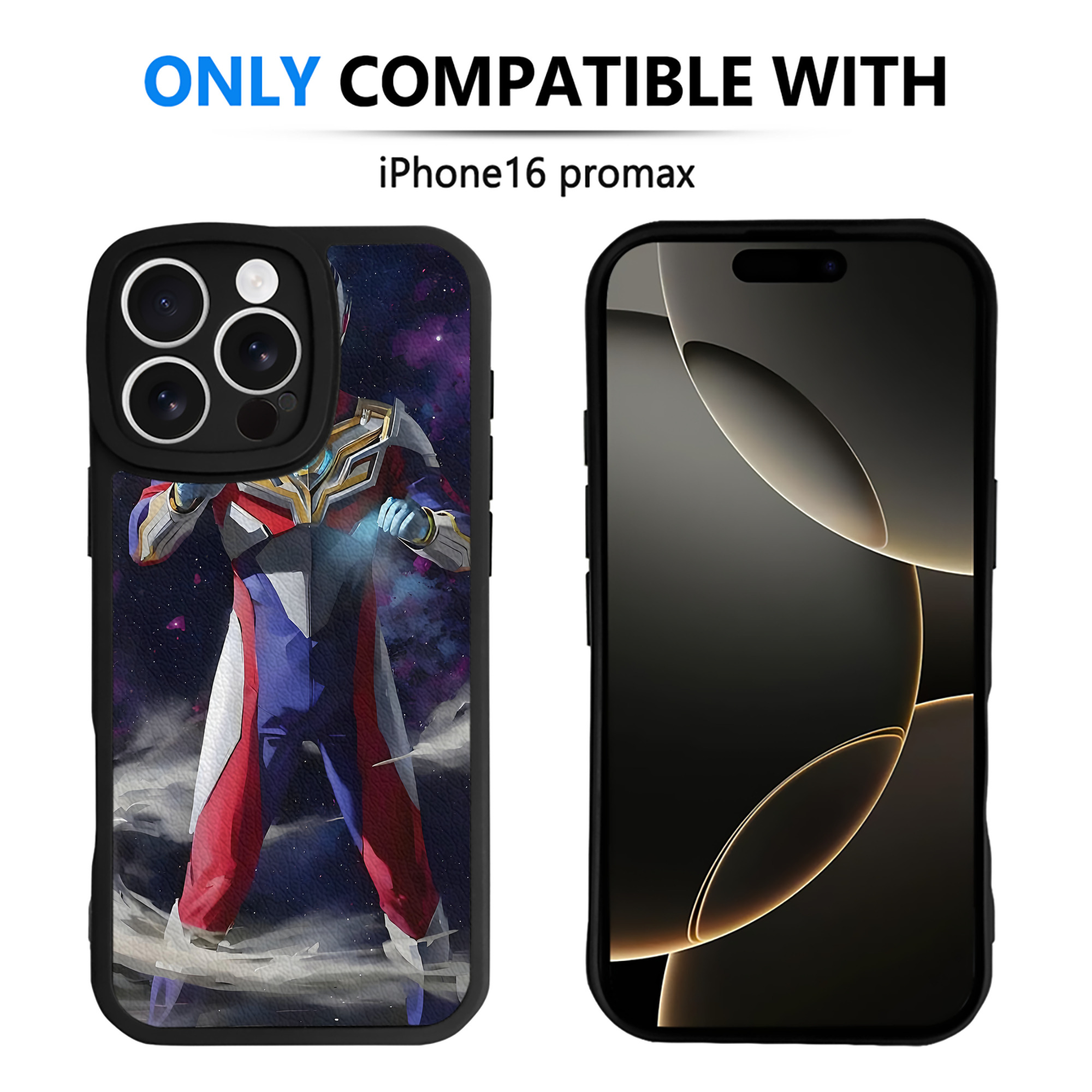 （画像用） ウルトラマン Ultraman 【iPhone 16シリーズ対応】シリコンスマホケース（レザー調） 材質：シリコン